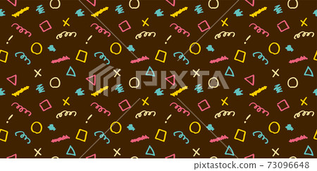 Handwritten illustration pattern 73096648