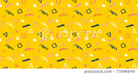 Handwritten illustration pattern Handwritten illustration pattern 73096649