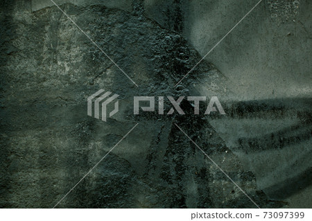 Dark grungy old wall with messy brush strokes Dark grungy old wall with messy brush strokes 73097399