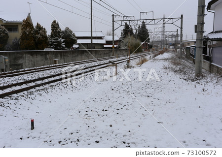長野電鐵加藤線被遺棄與雪 長野電鐵加藤線被遺棄與雪 73100572