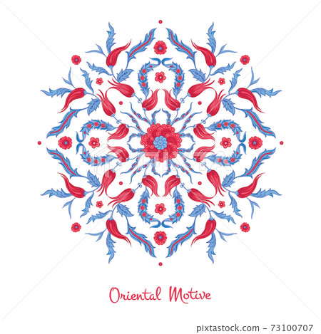 Traditional floral mandalas. Traditional floral mandalas. 73100707