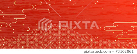 日本傳統圖案水平背景圖 73102061