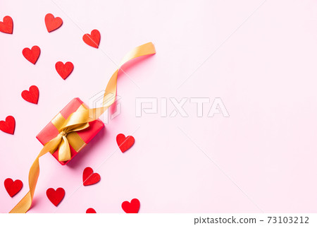 Happy Valentine's day composition background 73103212