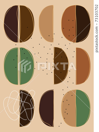 Illustration material Coffee coffee beans abstract abstract image poster Illustration material Coffee coffee beans abstract abstract image poster 73103702