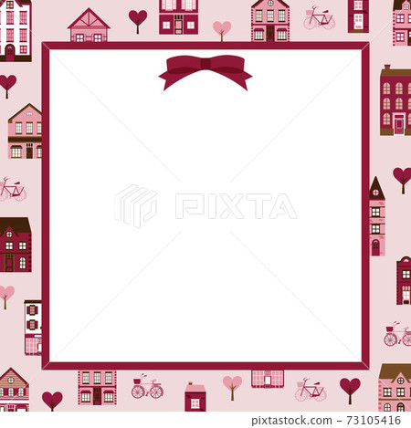 Valentine cityscape frame Valentine cityscape frame 73105416
