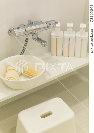 Image of clean bathroom in a newly built condominium 73105841