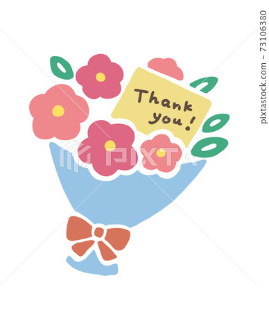 謝謝你人物花束圖 73106380