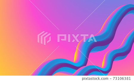 Abstract Blend Background Design Template, Gradation, Pink, Blue, Yellow, Purple, Violet, Rainbow Color 73106381