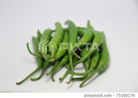 green hot spicy chili stock 73108176