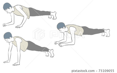 Plank pose of Ipponbashi 73109055