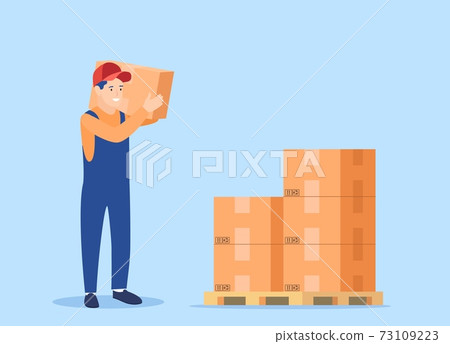 courier character delivery service icon 73109223