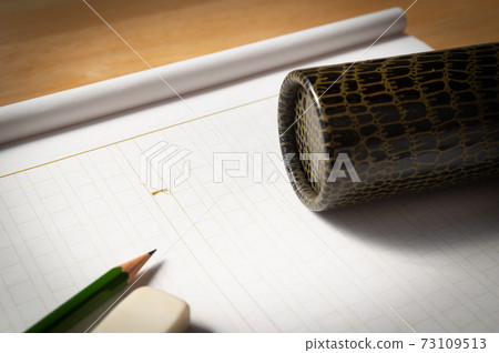 Manuscript paper diploma cylinder squares education graduation thesis 73109513