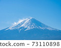 Close up view of Mount Fuji in Yamanachi, Japan 73110898
