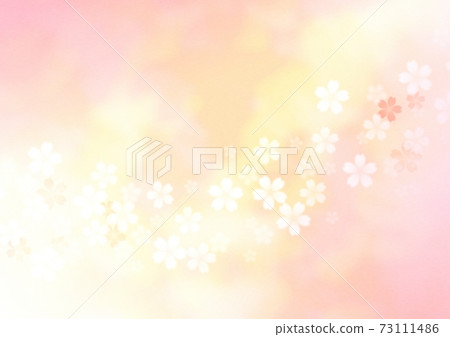 A pale illustration of cherry blossoms blooming side by side No.01 A pale illustration of cherry blossoms blooming side by side No.01 73111486