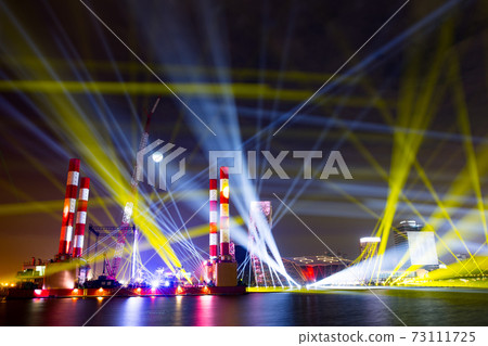 [Kaohsiung Harbor Night View of Taiwan Kaohsiung Harbor Ocean Pop Music Center] 73111725
