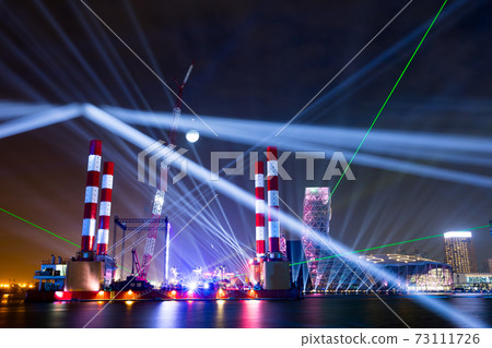 [Kaohsiung Harbor Night View of Taiwan Kaohsiung Harbor Ocean Pop Music Center] 73111726