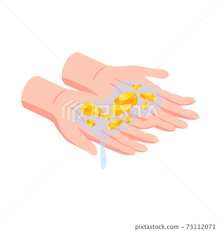 Isometric Gold Mining Rush Vector Illustration Isometric Gold Mining Rush Vector Illustration 73112071