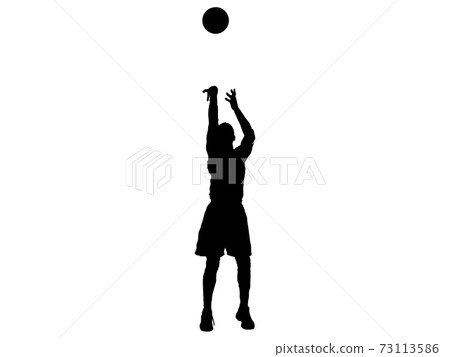 籃球silhouette_shoot_7 73113586