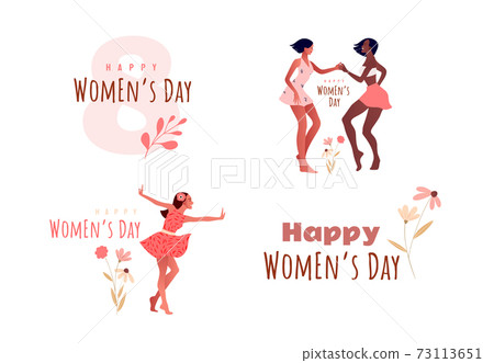 International Women Day. 8 March Greeting card International Women Day. 8 March Greeting card 73113651