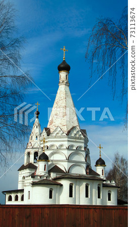 Exterior view to Church of the Epiphany in Krasnoe na Volge ,Kostromskaya area, Russia, 73113674