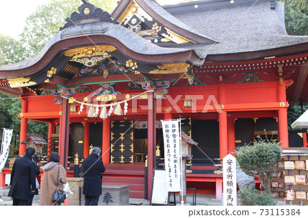 New Year's Day at Rokusho Shrine in Okazaki City New Year's Day at Rokusho Shrine in Okazaki City 73115384