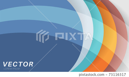 stacked curved background design. design vector illustration 73116317
