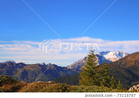 Dolomites landscape. Italian alps. Summer time, nature. 73118787