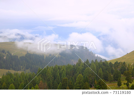 Dolomites - mountain landscape. Dolomites is a mountain in Tyrol, Italy. 73119180