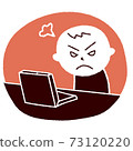 Angry face personal computer man person 73120220