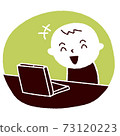 Personal computer man person joy 73120223