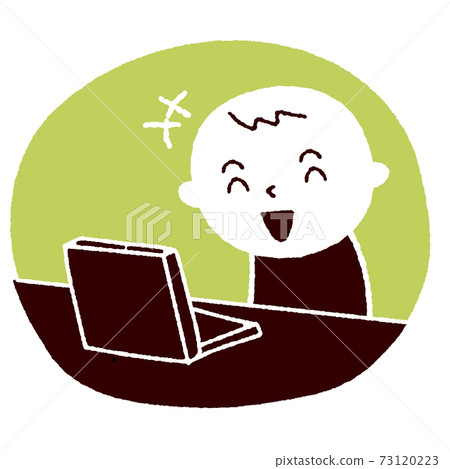 Personal computer man person joy Personal computer man person joy 73120223