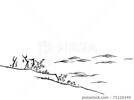 河岸和水面 73120340