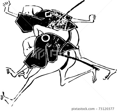 男子逃跑的背影 73120377