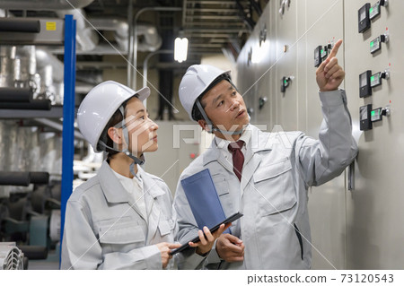 Education OJT to teach workers who perform equipment maintenance at factory facilities 73120543