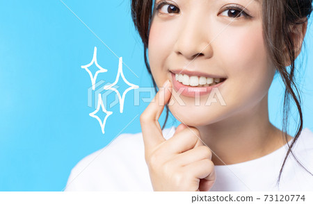 Female dental care image White teeth oral care 73120774