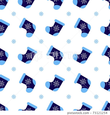 Christmas seamless pattern, on red background. Winter holidays concept. 73121254