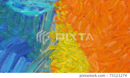 Colorful abstract oil painting background Close up 73121274