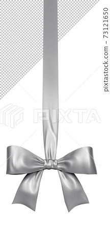閃亮的銀色絲綢絲帶 73121650