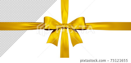 Shiny Yellow Silk Ribbon Rook 73121655