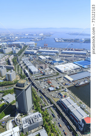 大阪府城市風景灣區 73122183