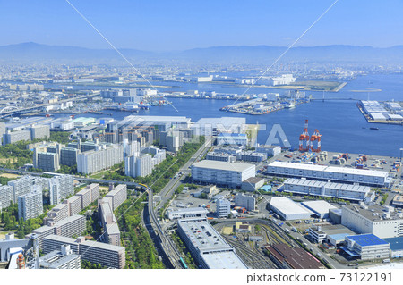 Osaka Prefecture Cityscape Bay Area 73122191