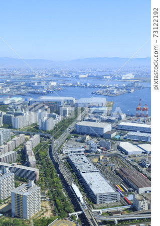 大阪府城市風景灣區 73122192
