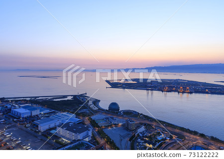 Osaka Prefecture Cityscape Bay Area Evening View 73122222
