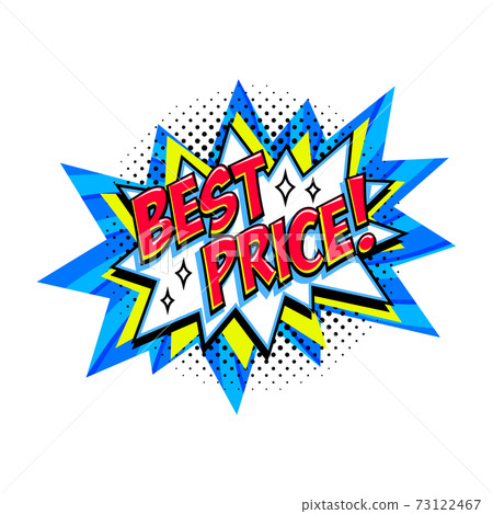 Best price Comic blue sale bang balloon - Pop art style discount promotion banner. 73122467