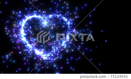 Heart Glitter Spark Particle Background Background 73124541
