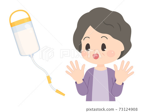 胃造口術和奶奶的插圖 73124908