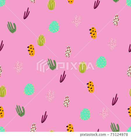 Bright underwater seamless pattern with beautiful corals. Bright underwater seamless pattern with beautiful corals. 73124978