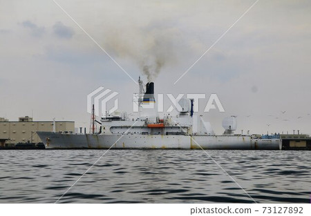 U.S. Navy / missile tracking ship moored at Yokohama Port 73127892
