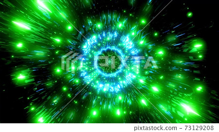 Color changing green orange neon sci-fi tunnel 3d illustration background walllpaper design artwork Color changing green orange neon sci-fi tunnel 3d illustration background walllpaper design artwork 73129208
