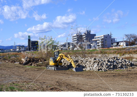 River construction site River construction site 73130233